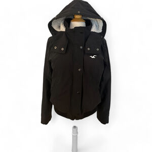 Women's Hollister Black Jacket Size M